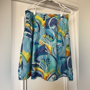 VTG Oscar De La Renta Expressions Women’s Size Large Flowy Silk Shorts Vintage